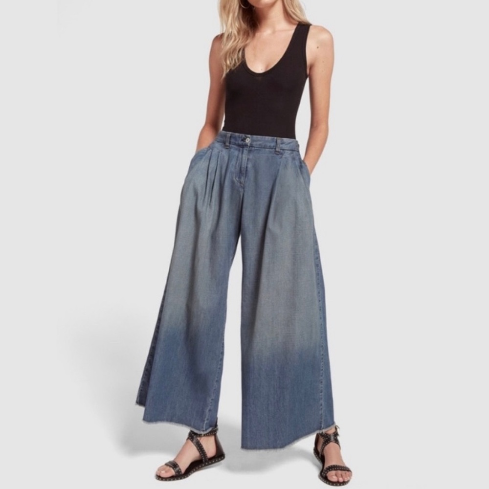 Nili Lotan Libson Wide Leg Denim